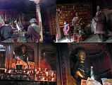 65 Zutulpuk Gompa Main Altar, Pilgrims, Milarepa Statue In The Miracle Cave On Mount Kailash Outer Kora